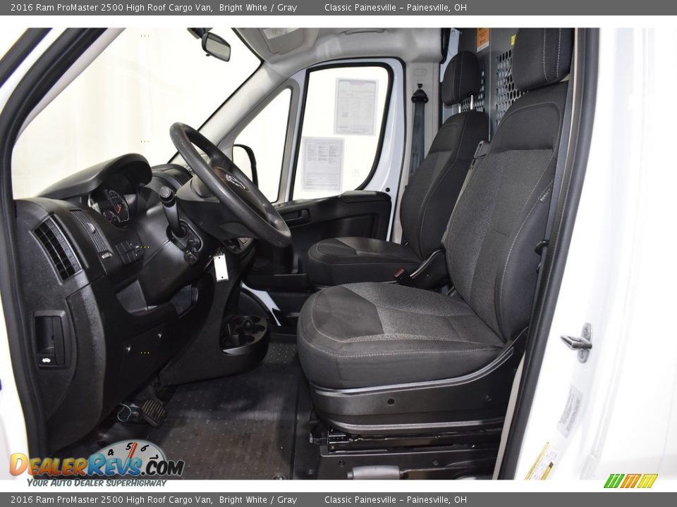 Front Seat of 2016 Ram ProMaster 2500 High Roof Cargo Van Photo #6