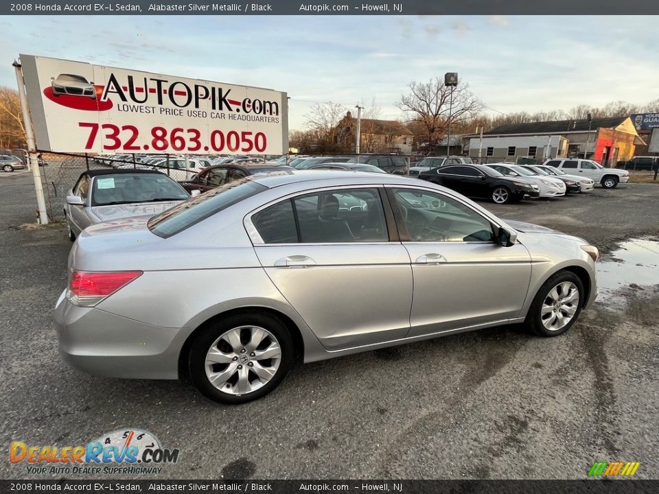 2008 Honda Accord EX-L Sedan Alabaster Silver Metallic / Black Photo #4