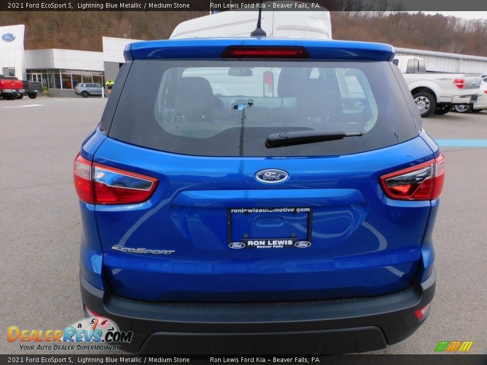 2021 Ford EcoSport S Lightning Blue Metallic / Medium Stone Photo #3