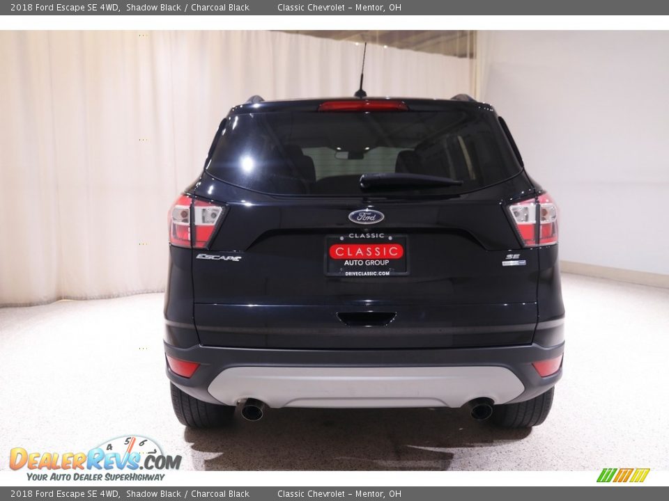 2018 Ford Escape SE 4WD Shadow Black / Charcoal Black Photo #17