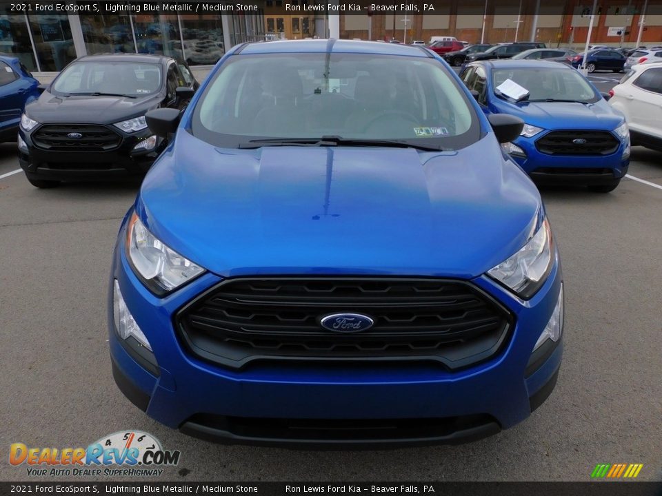 2021 Ford EcoSport S Lightning Blue Metallic / Medium Stone Photo #7