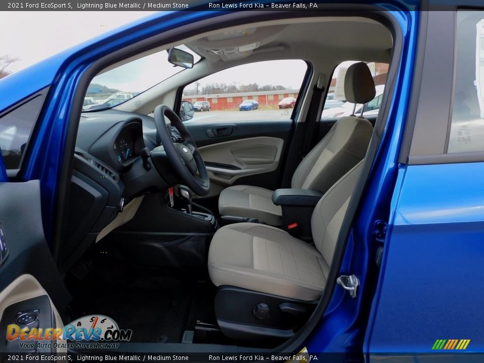 2021 Ford EcoSport S Lightning Blue Metallic / Medium Stone Photo #10