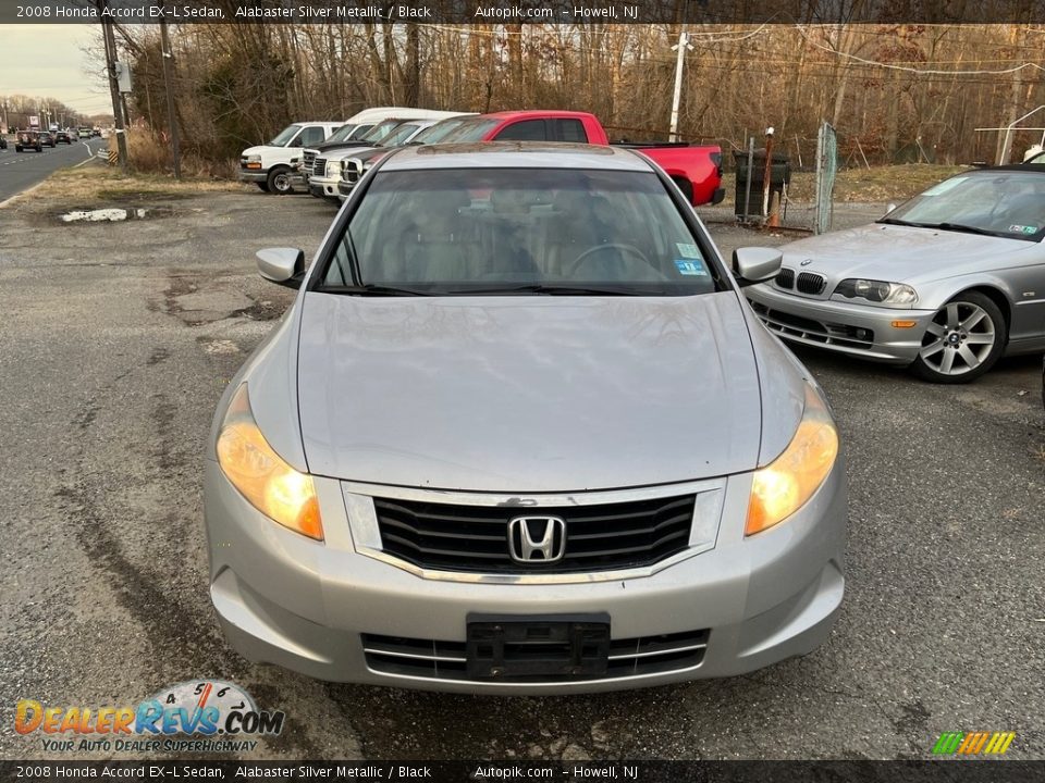 2008 Honda Accord EX-L Sedan Alabaster Silver Metallic / Black Photo #10