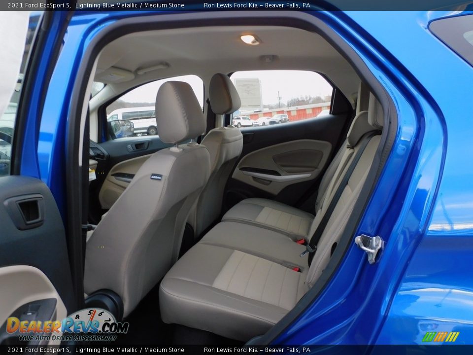 2021 Ford EcoSport S Lightning Blue Metallic / Medium Stone Photo #11