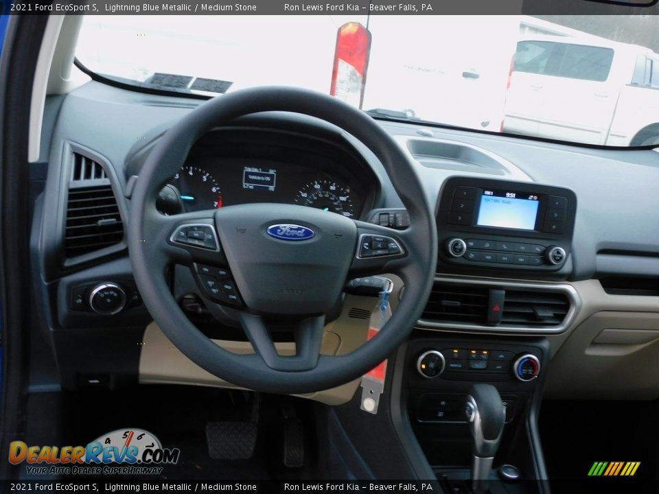 2021 Ford EcoSport S Lightning Blue Metallic / Medium Stone Photo #12