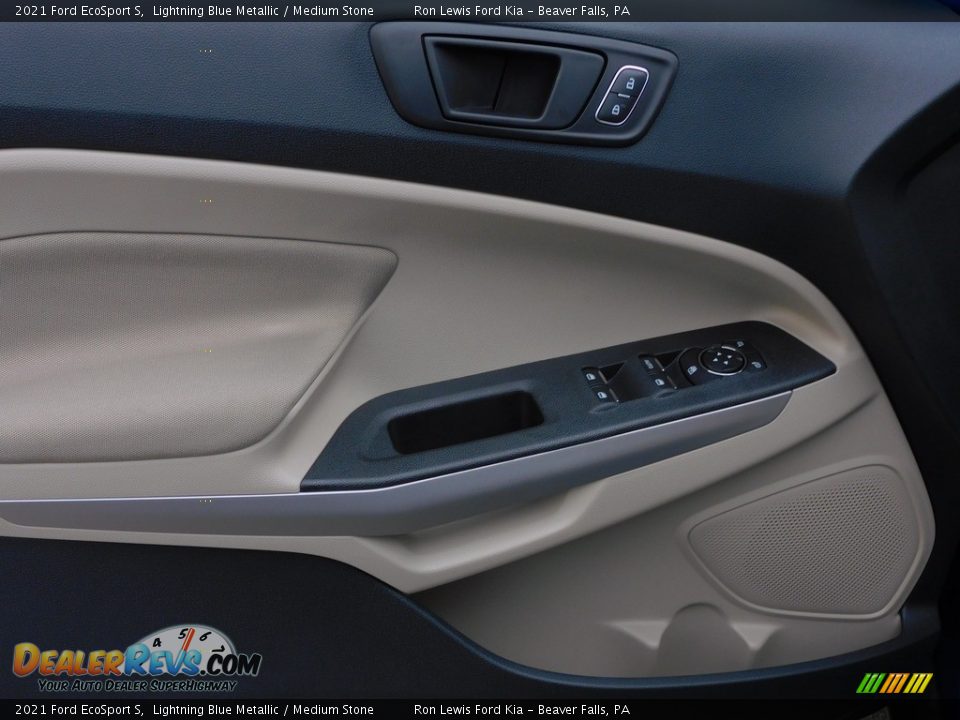 2021 Ford EcoSport S Lightning Blue Metallic / Medium Stone Photo #13