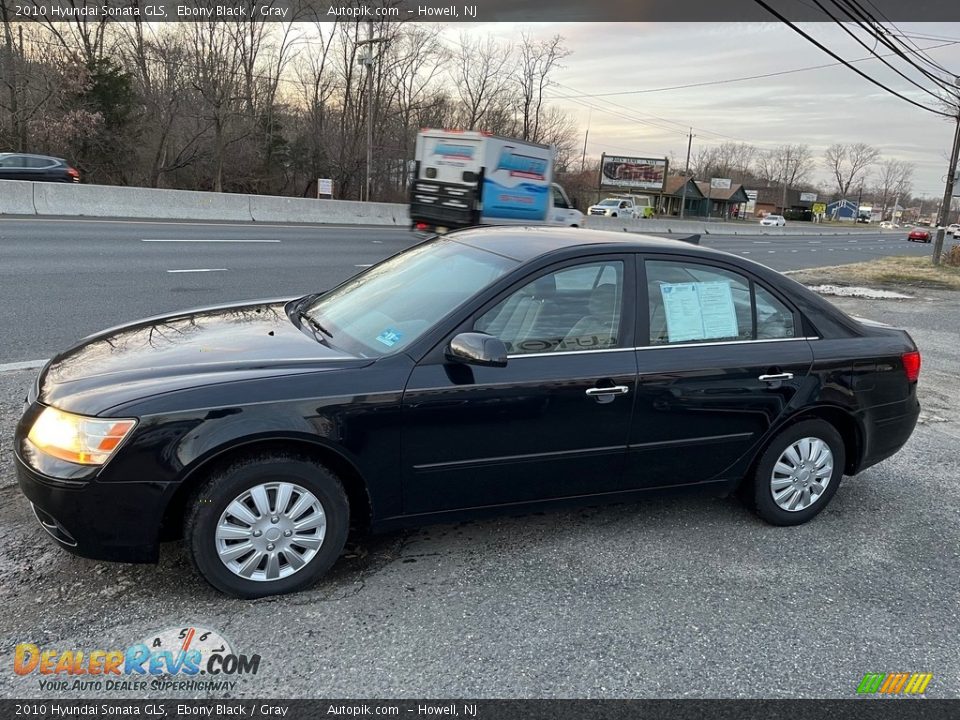 2010 Hyundai Sonata GLS Ebony Black / Gray Photo #3