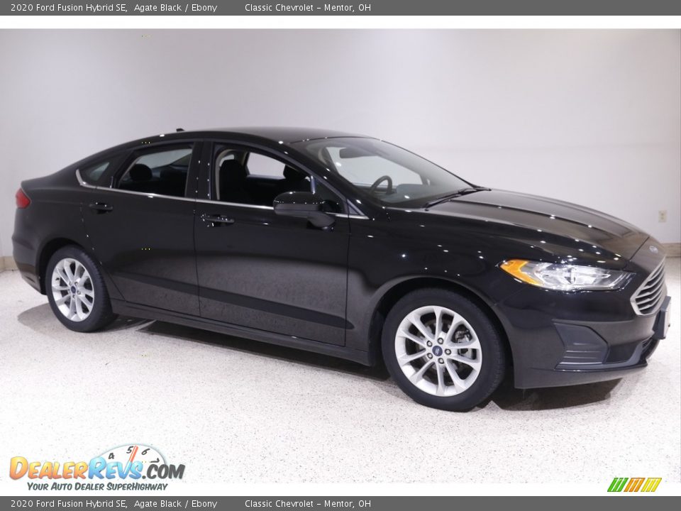 2020 Ford Fusion Hybrid SE Agate Black / Ebony Photo #1