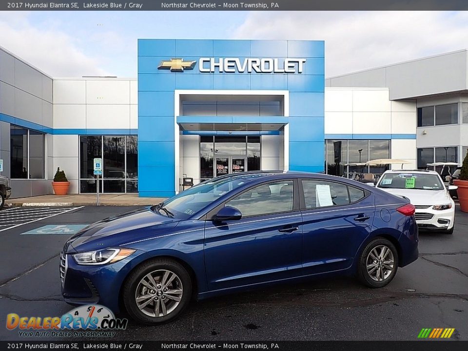 2017 Hyundai Elantra SE Lakeside Blue / Gray Photo #1