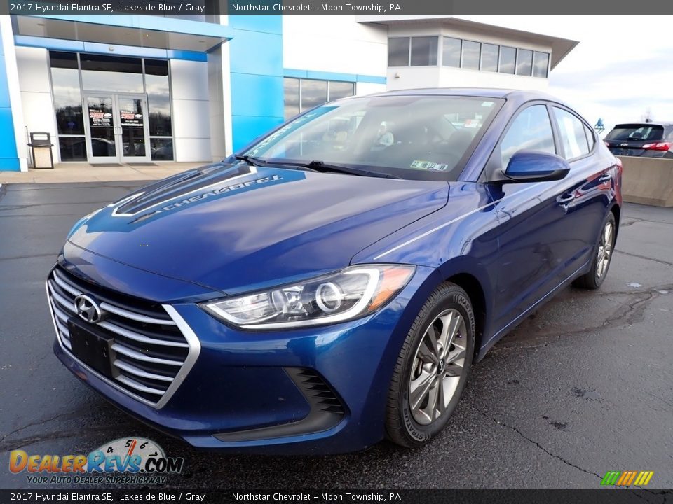 2017 Hyundai Elantra SE Lakeside Blue / Gray Photo #2