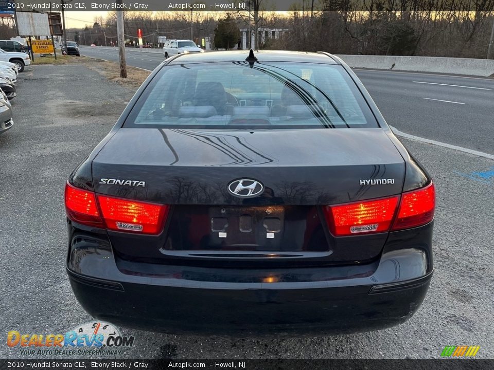 2010 Hyundai Sonata GLS Ebony Black / Gray Photo #6