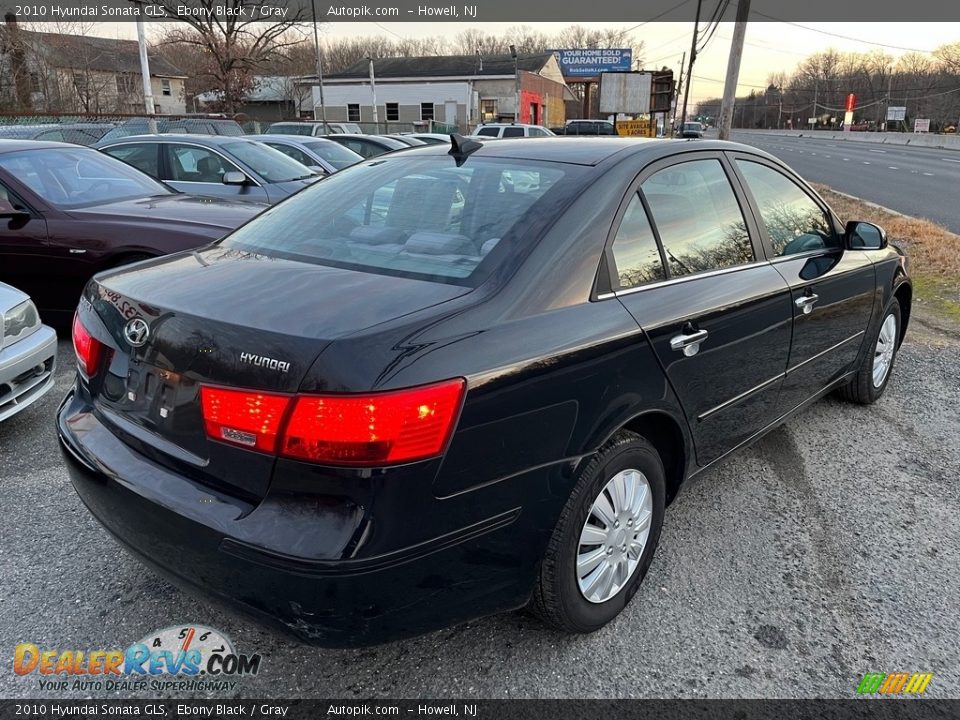 2010 Hyundai Sonata GLS Ebony Black / Gray Photo #7