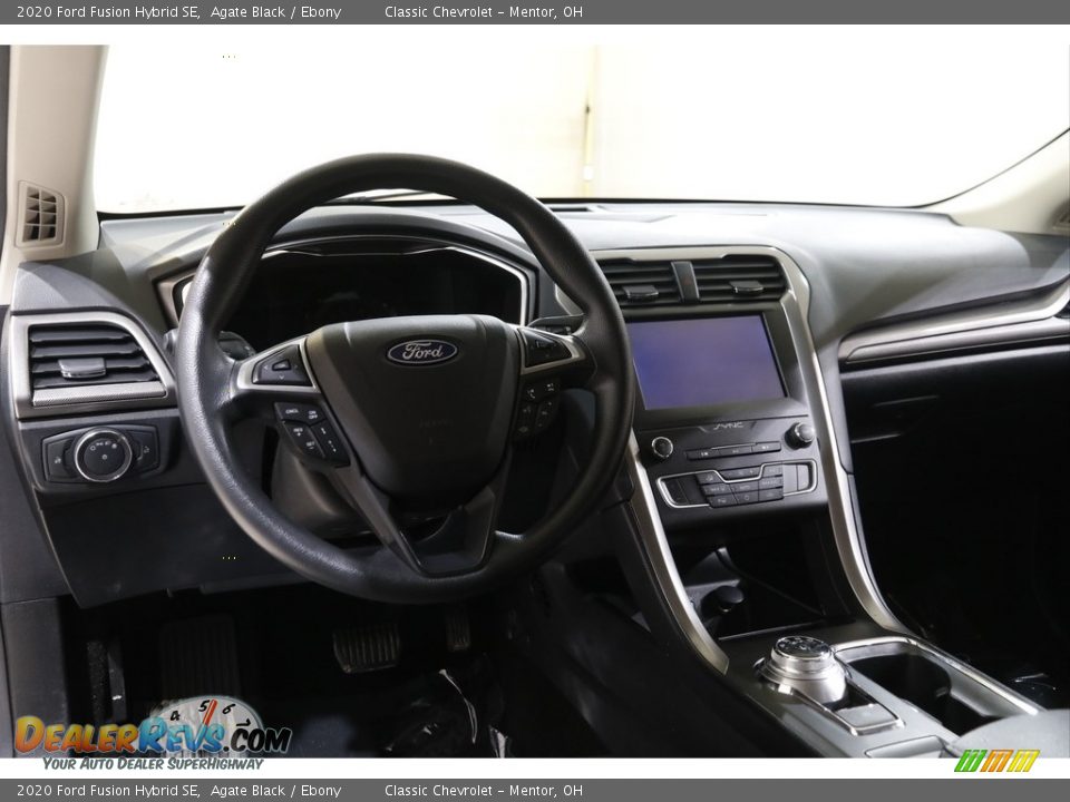 2020 Ford Fusion Hybrid SE Agate Black / Ebony Photo #6