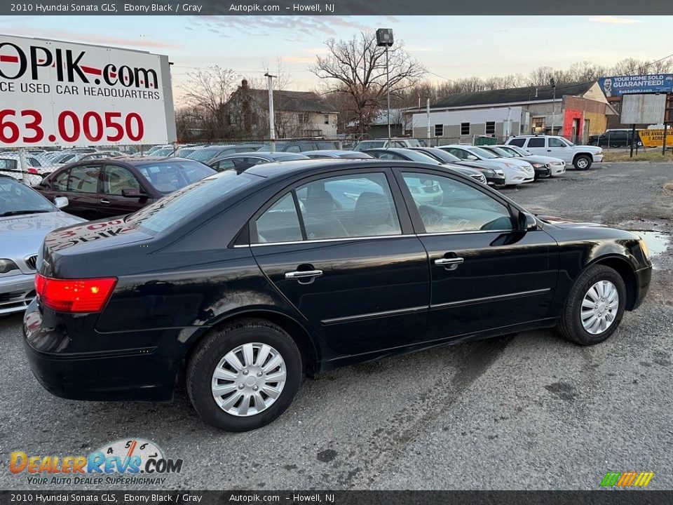 2010 Hyundai Sonata GLS Ebony Black / Gray Photo #8