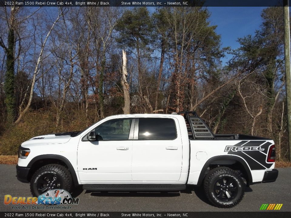 2022 Ram 1500 Rebel Crew Cab 4x4 Bright White / Black Photo #1