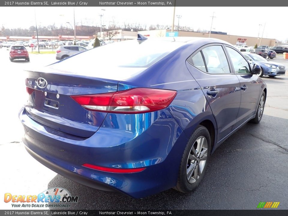 2017 Hyundai Elantra SE Lakeside Blue / Gray Photo #7