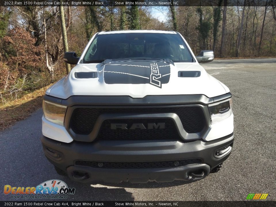 2022 Ram 1500 Rebel Crew Cab 4x4 Bright White / Black Photo #3