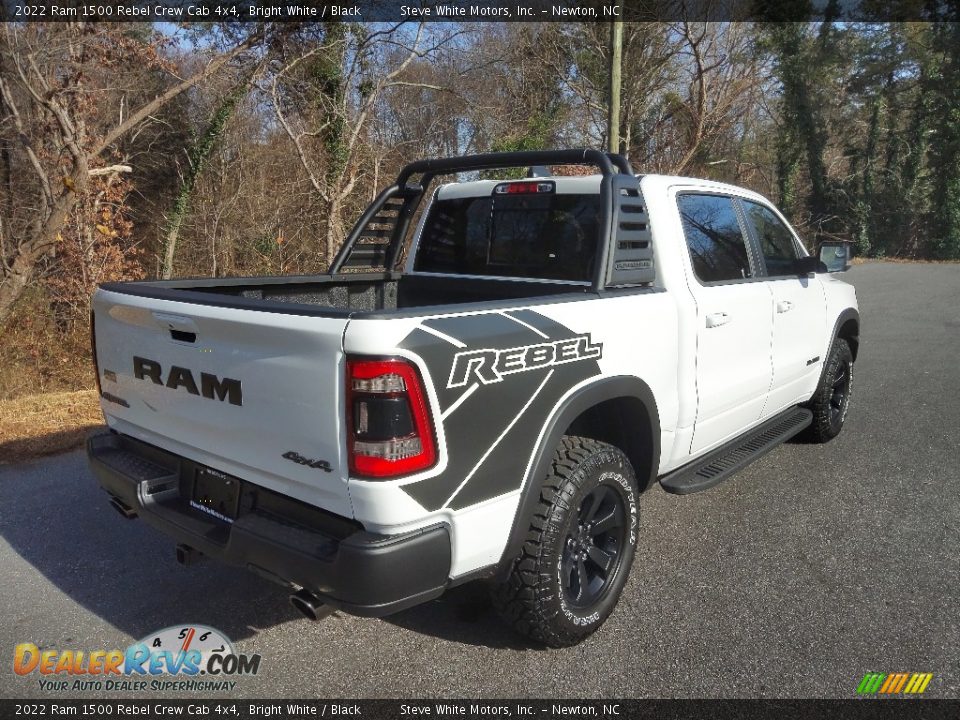 2022 Ram 1500 Rebel Crew Cab 4x4 Bright White / Black Photo #6