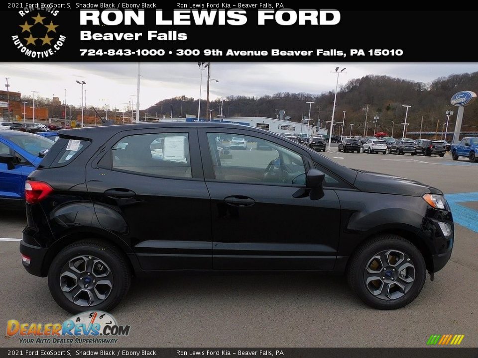 2021 Ford EcoSport S Shadow Black / Ebony Black Photo #1