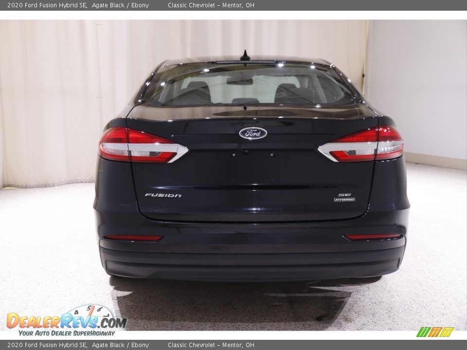 2020 Ford Fusion Hybrid SE Agate Black / Ebony Photo #18