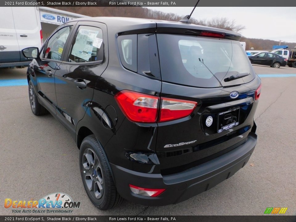 2021 Ford EcoSport S Shadow Black / Ebony Black Photo #4
