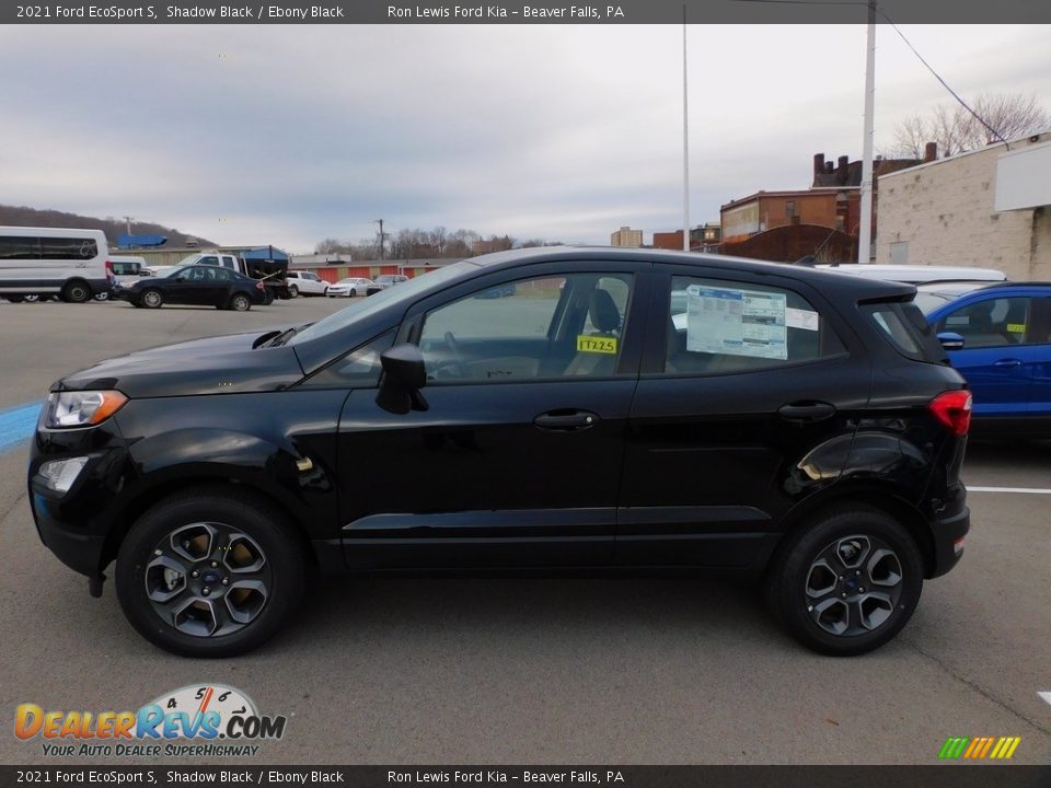 2021 Ford EcoSport S Shadow Black / Ebony Black Photo #5