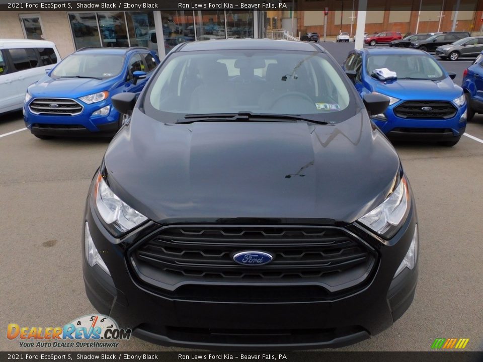 2021 Ford EcoSport S Shadow Black / Ebony Black Photo #7