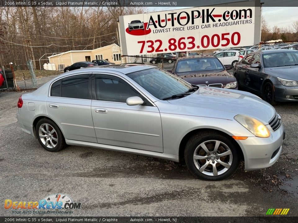 2006 Infiniti G 35 x Sedan Liquid Platinum Metallic / Graphite Photo #1