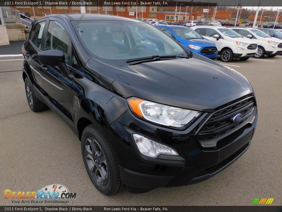 2021 Ford EcoSport S Shadow Black / Ebony Black Photo #8