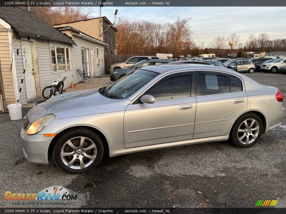 2006 Infiniti G 35 x Sedan Liquid Platinum Metallic / Graphite Photo #2