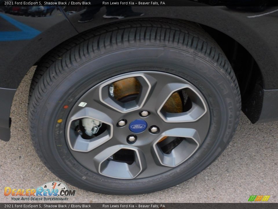 2021 Ford EcoSport S Shadow Black / Ebony Black Photo #9
