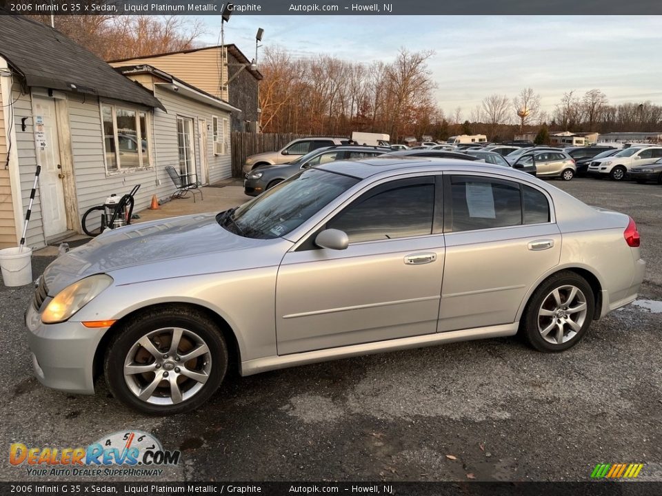 2006 Infiniti G 35 x Sedan Liquid Platinum Metallic / Graphite Photo #3