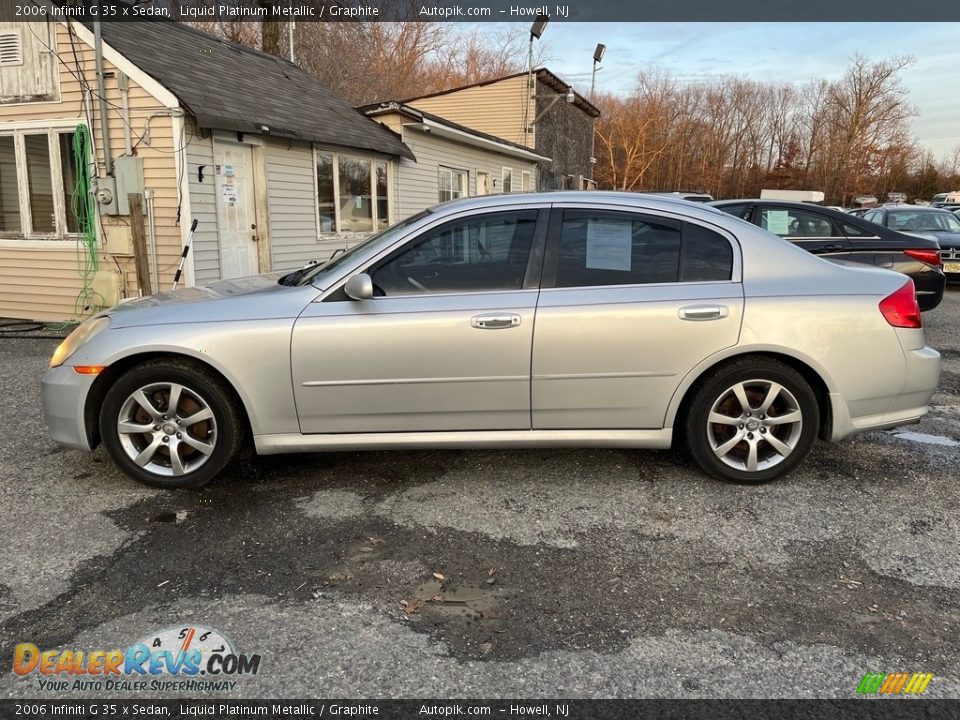 2006 Infiniti G 35 x Sedan Liquid Platinum Metallic / Graphite Photo #4