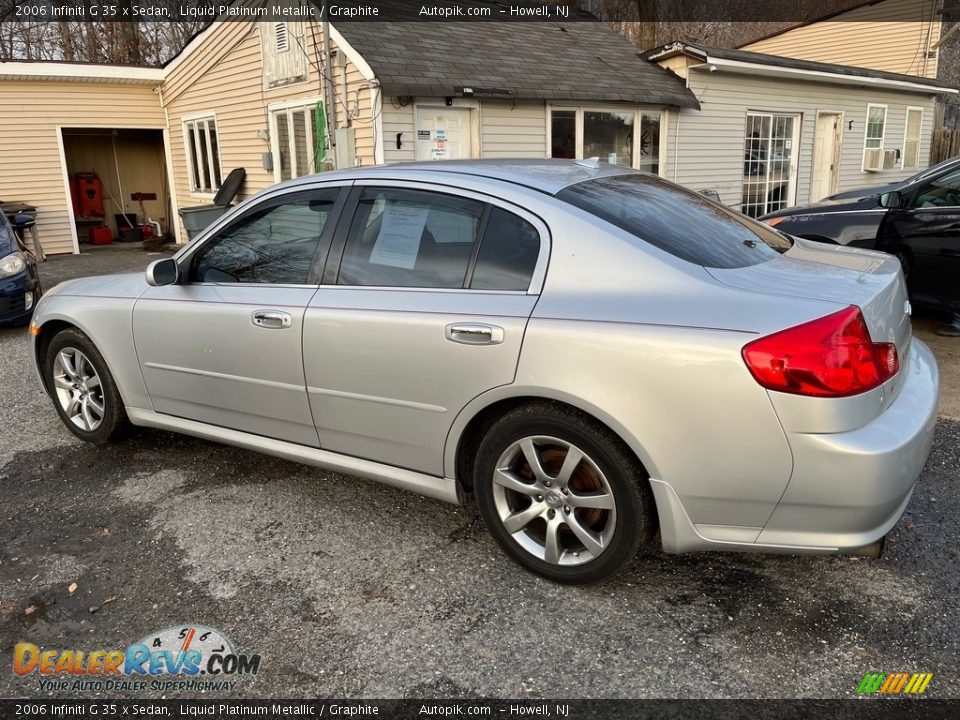 2006 Infiniti G 35 x Sedan Liquid Platinum Metallic / Graphite Photo #5