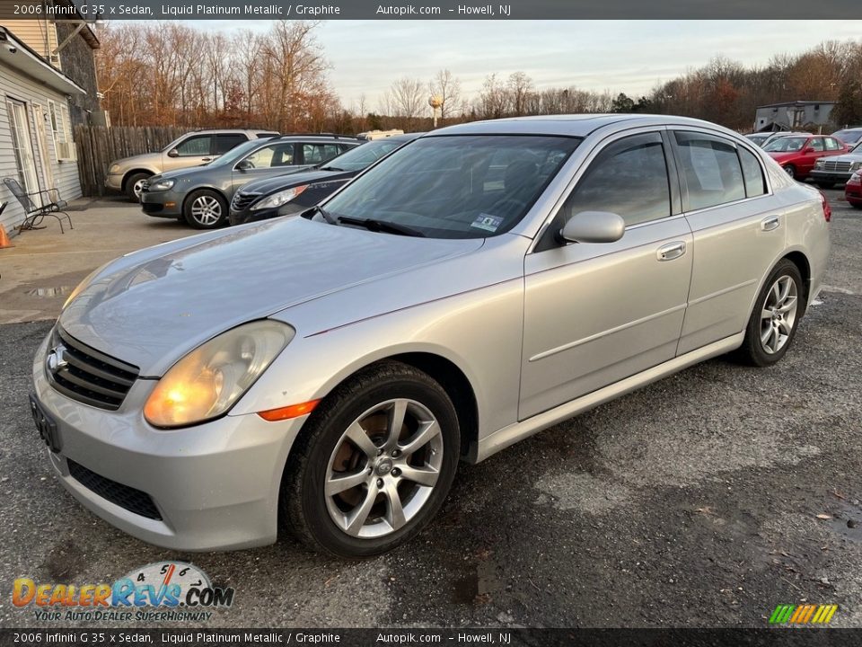 2006 Infiniti G 35 x Sedan Liquid Platinum Metallic / Graphite Photo #6