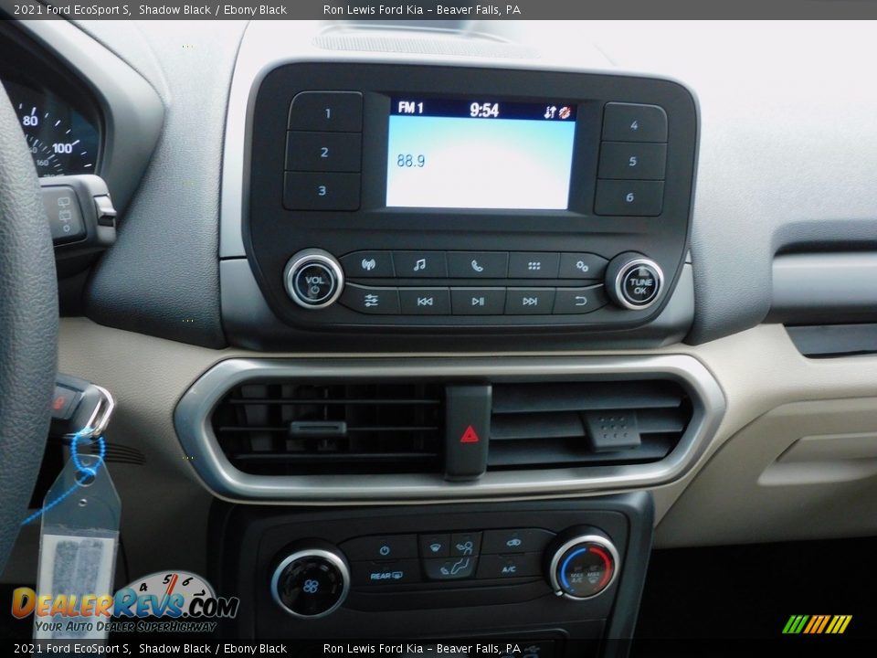 2021 Ford EcoSport S Shadow Black / Ebony Black Photo #14