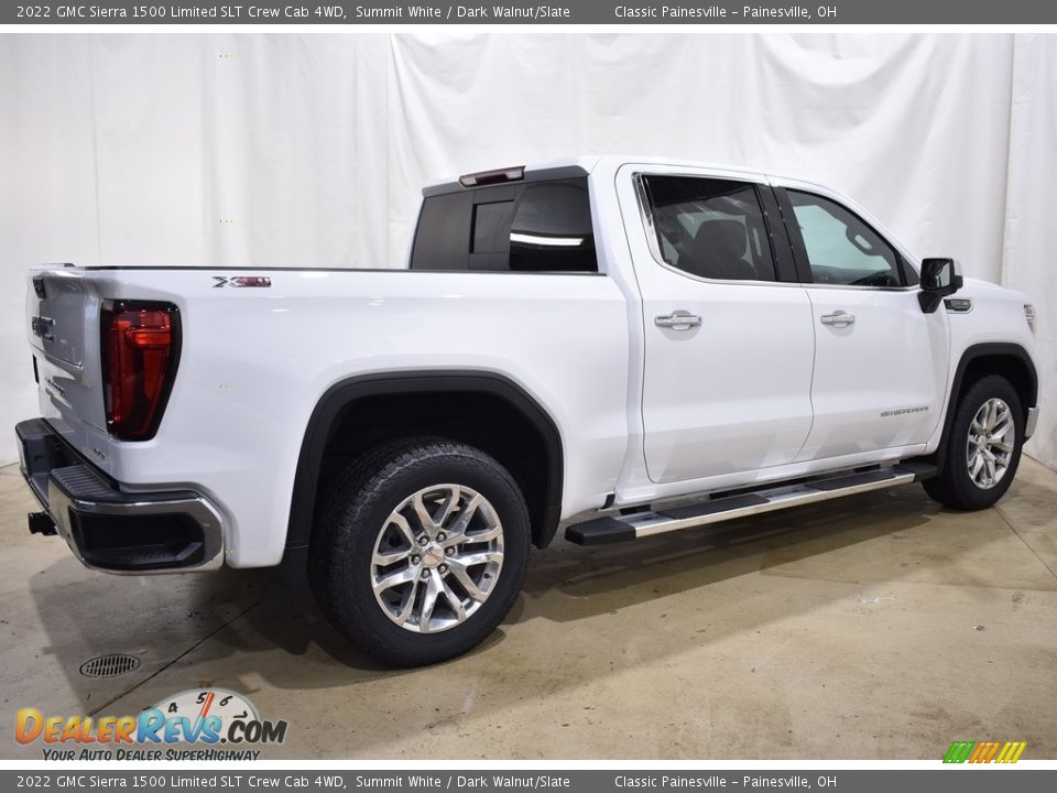 2022 GMC Sierra 1500 Limited SLT Crew Cab 4WD Summit White / Dark Walnut/Slate Photo #2