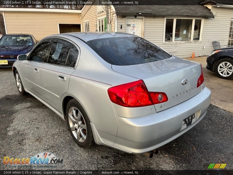 2006 Infiniti G 35 x Sedan Liquid Platinum Metallic / Graphite Photo #7