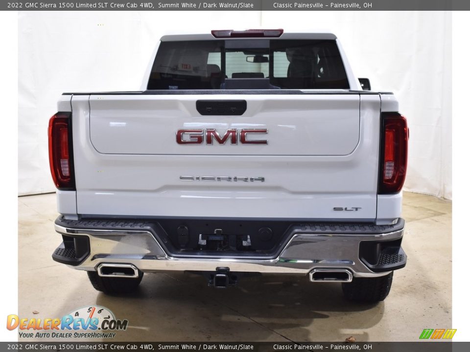 2022 GMC Sierra 1500 Limited SLT Crew Cab 4WD Summit White / Dark Walnut/Slate Photo #3