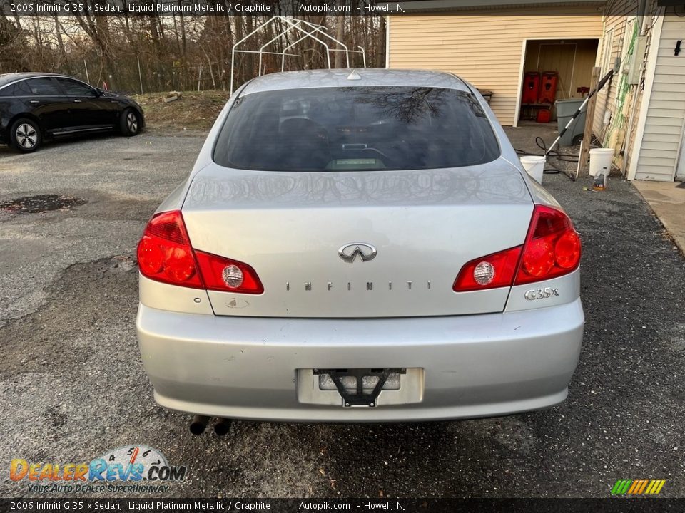 2006 Infiniti G 35 x Sedan Liquid Platinum Metallic / Graphite Photo #8