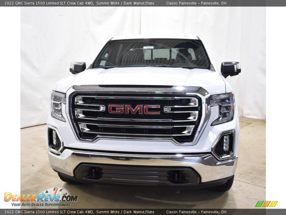 2022 GMC Sierra 1500 Limited SLT Crew Cab 4WD Summit White / Dark Walnut/Slate Photo #4