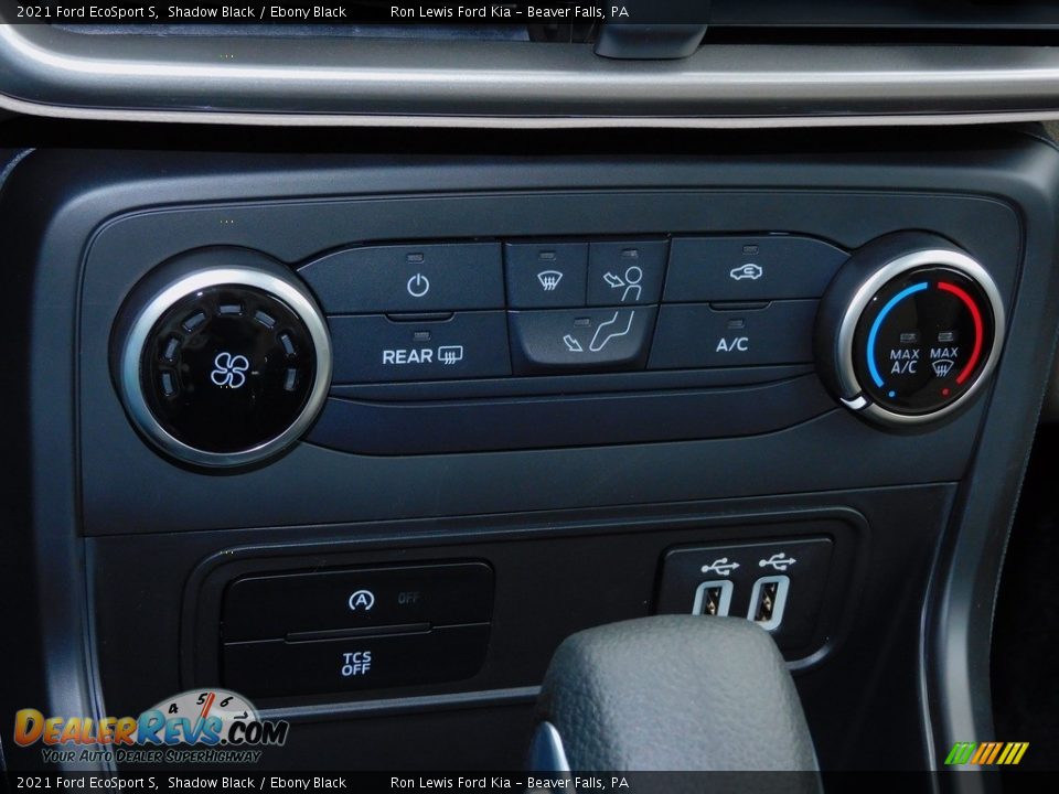 2021 Ford EcoSport S Shadow Black / Ebony Black Photo #17