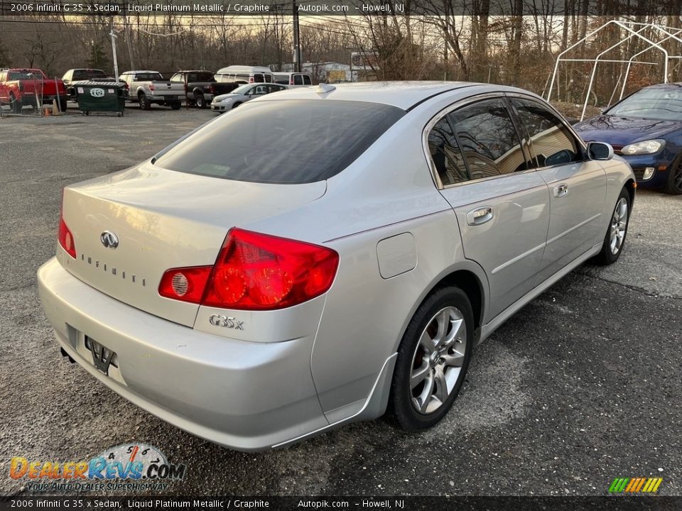 2006 Infiniti G 35 x Sedan Liquid Platinum Metallic / Graphite Photo #9