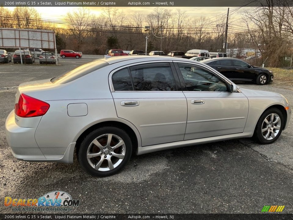 2006 Infiniti G 35 x Sedan Liquid Platinum Metallic / Graphite Photo #10