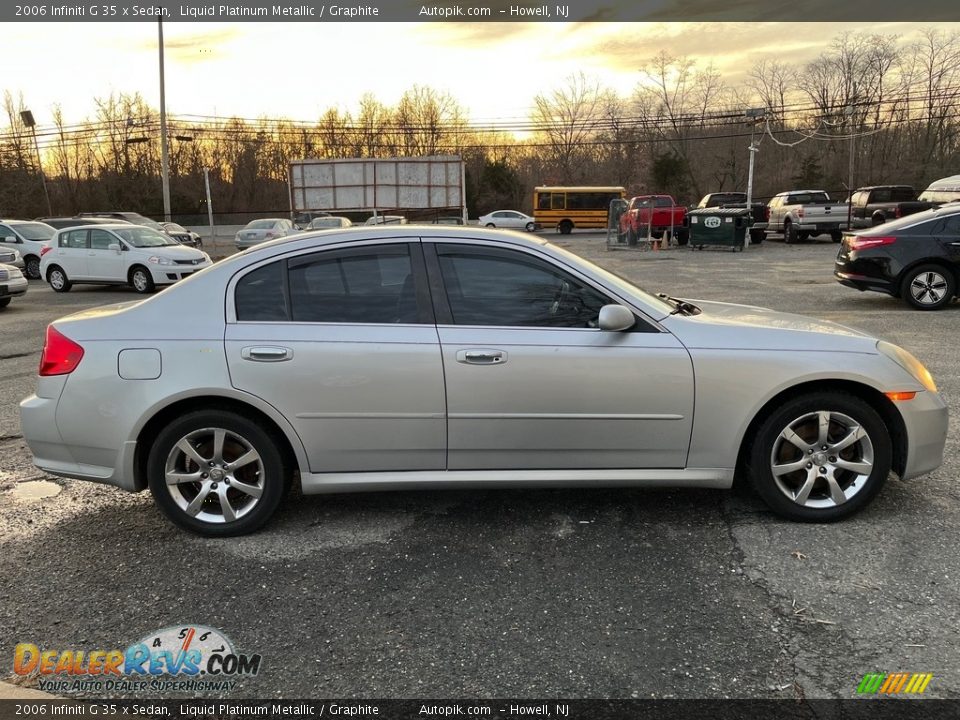 2006 Infiniti G 35 x Sedan Liquid Platinum Metallic / Graphite Photo #11