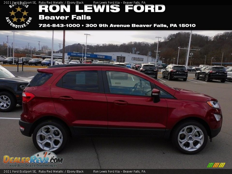 2021 Ford EcoSport SE Ruby Red Metallic / Ebony Black Photo #1