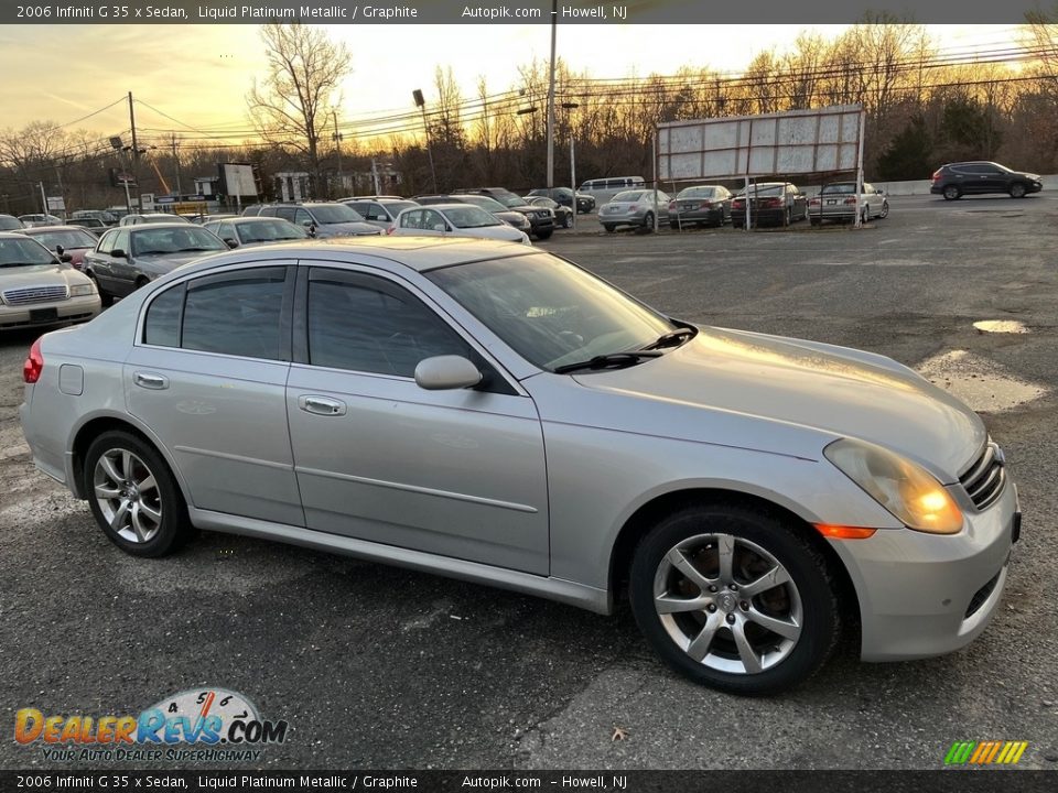 2006 Infiniti G 35 x Sedan Liquid Platinum Metallic / Graphite Photo #12