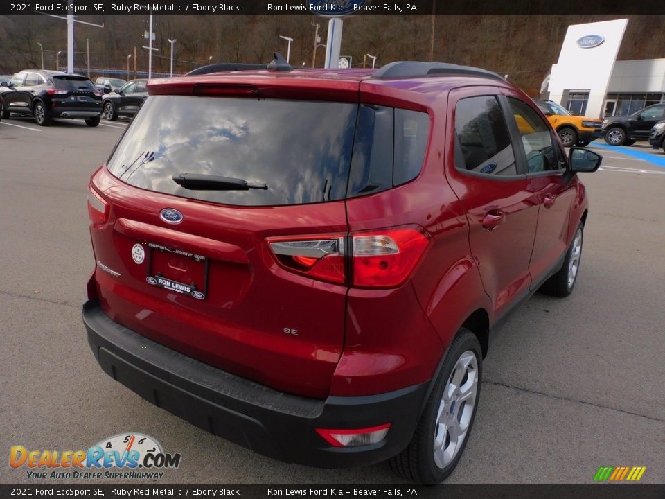 2021 Ford EcoSport SE Ruby Red Metallic / Ebony Black Photo #2