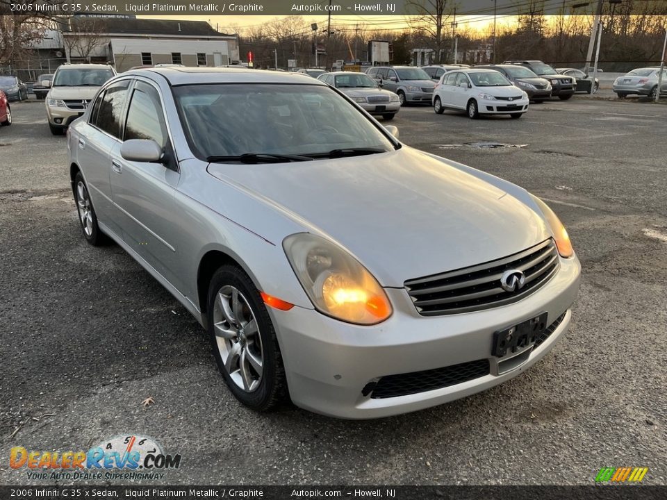 2006 Infiniti G 35 x Sedan Liquid Platinum Metallic / Graphite Photo #13