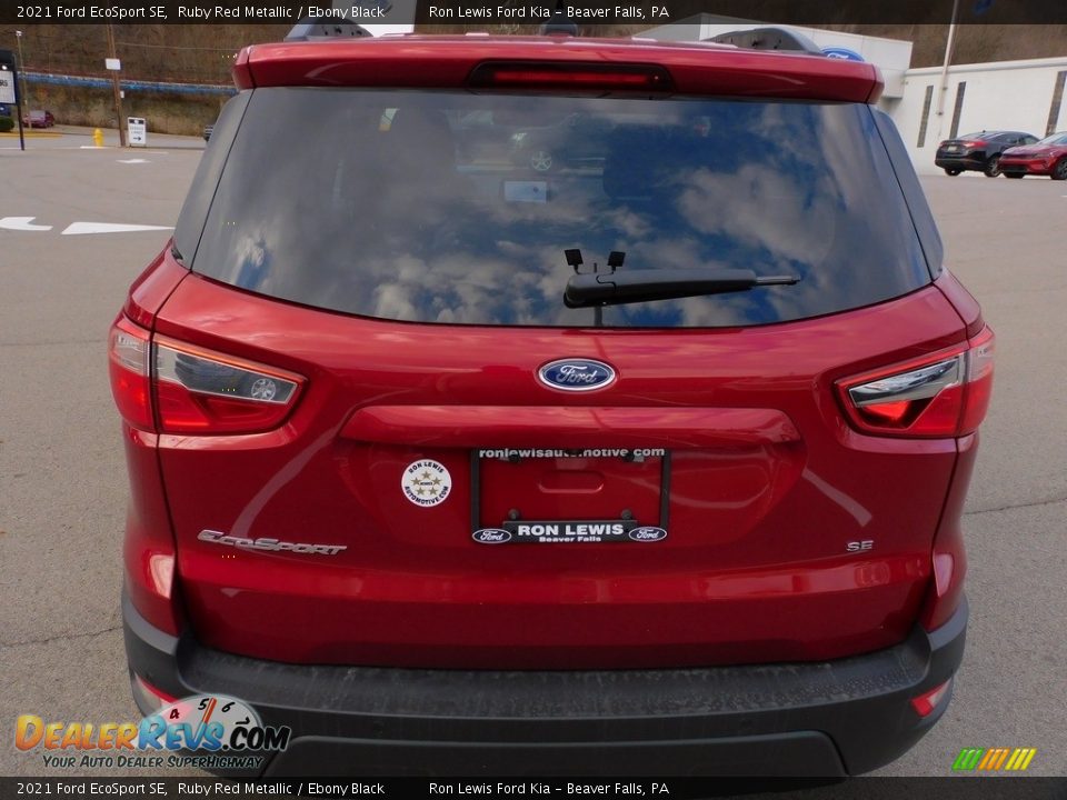 2021 Ford EcoSport SE Ruby Red Metallic / Ebony Black Photo #3